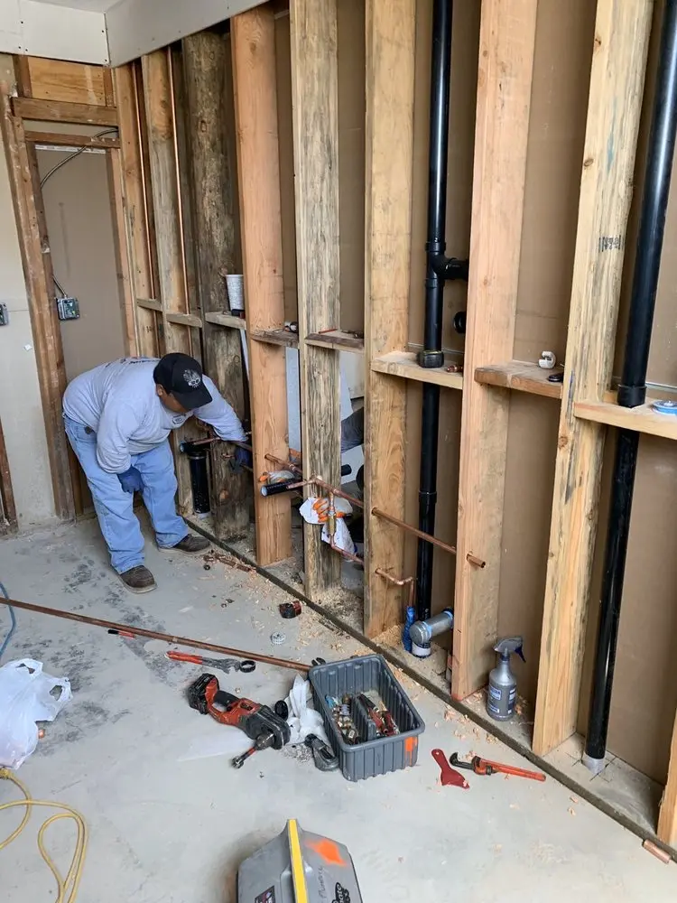 Commercial rough-in plumbing for Gas Line Repair in Broadstone